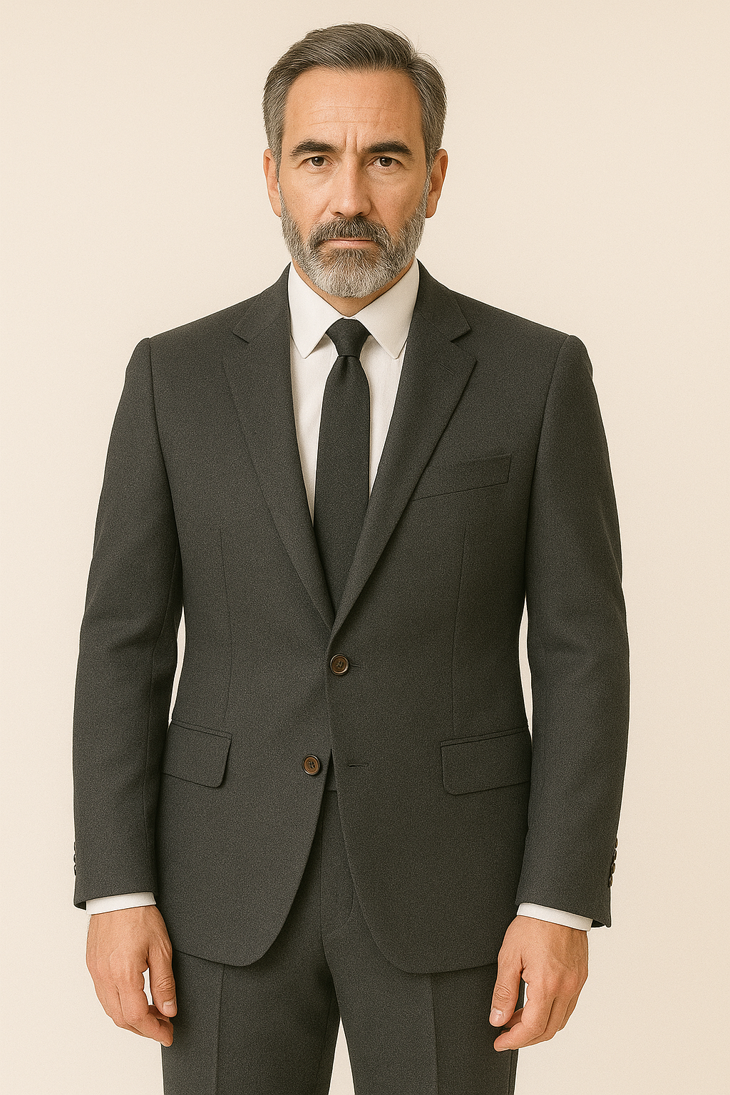 Tailor Fit – Charcoal – 2 Piece Suit – Wool Blend